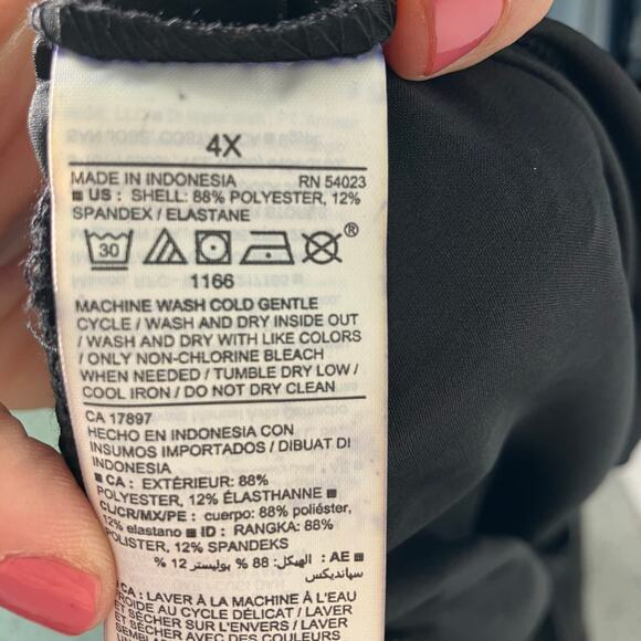 Old Navy Active StretchTech Black Zip Jumpsuit 4X Quick Dry Long Sleeve - Picture 10 of 14